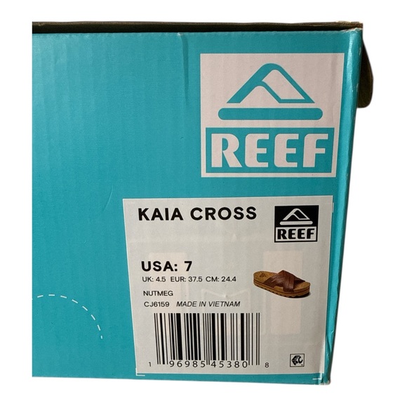 REEF Women's Kaia Cross Sandals Slip On Flat Comfort Summer Beach Casual, Size 7 - Picture 9 of 9